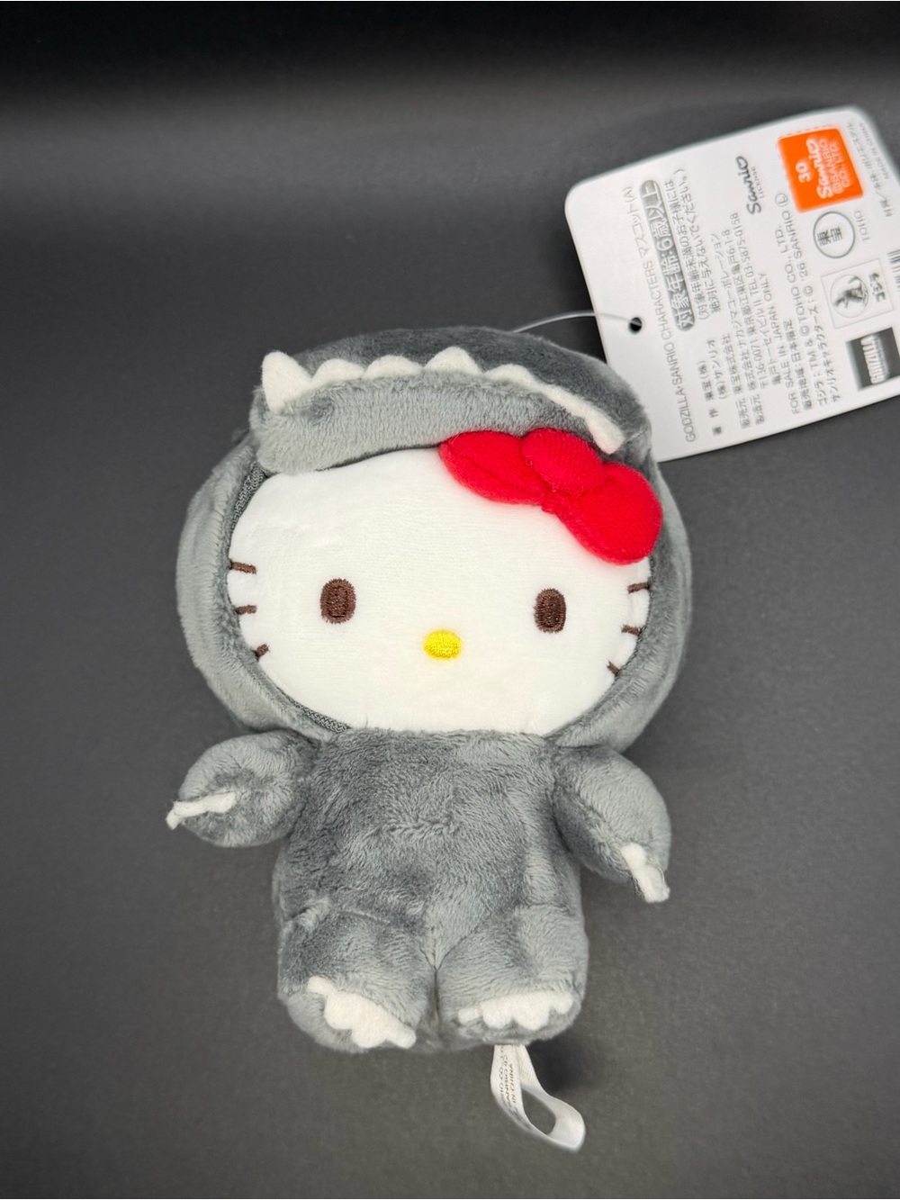 Sanrio X Godzilla Hello Kitty plush/keychain mk179